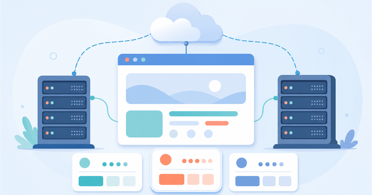 Illustration comparing WordPress hosting services