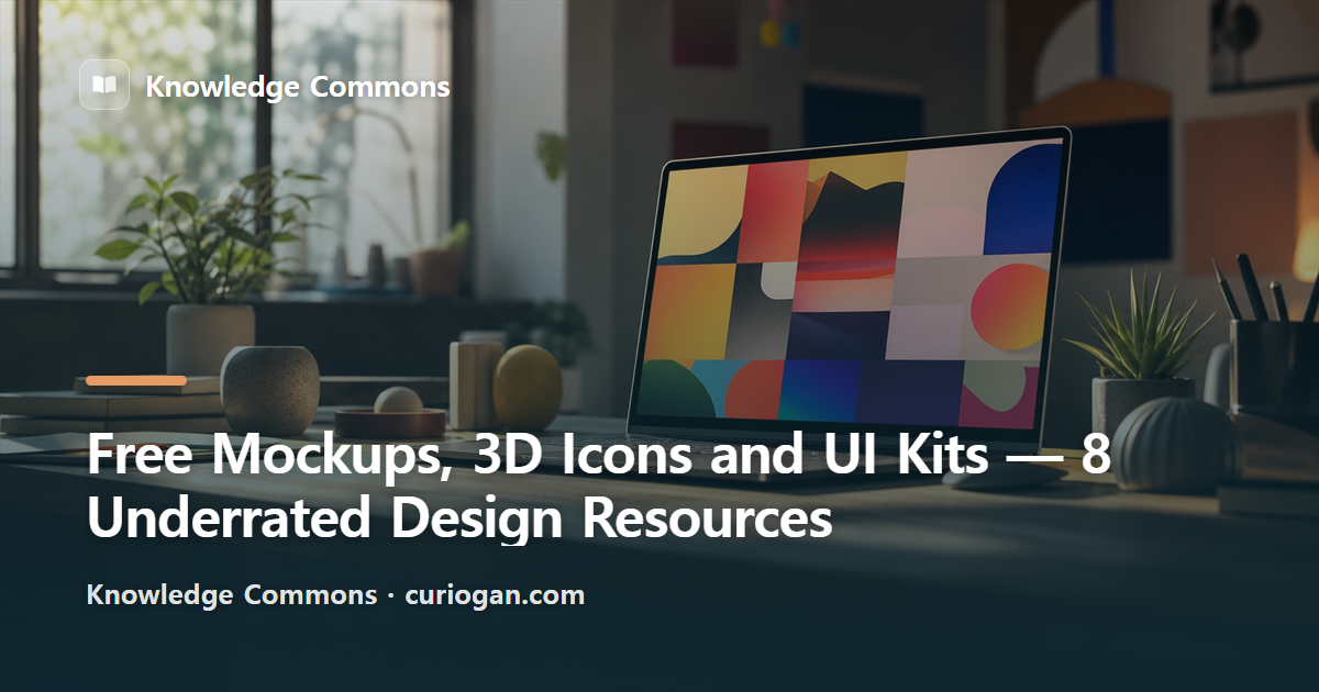 Free Mockups, 3D Icons and UI Kits — 8 Underrated Design Resources