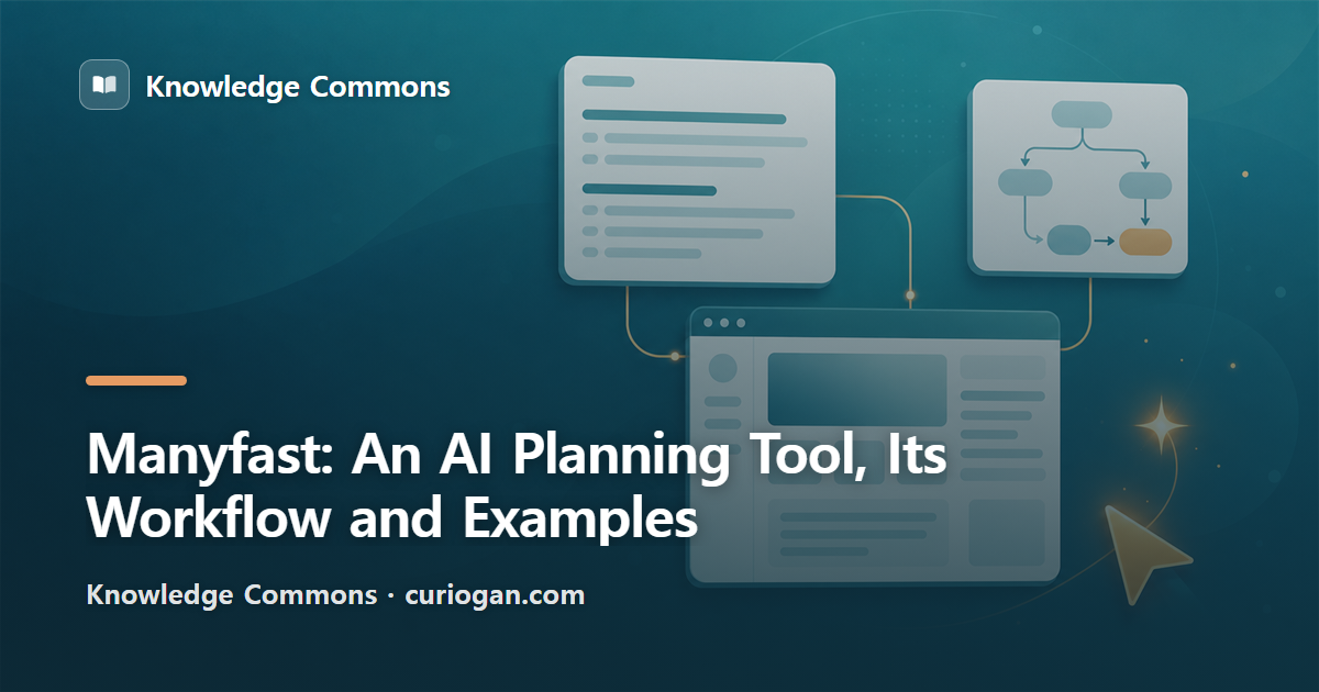 Manyfast: An AI Planning Tool, Its Workflow and Examples